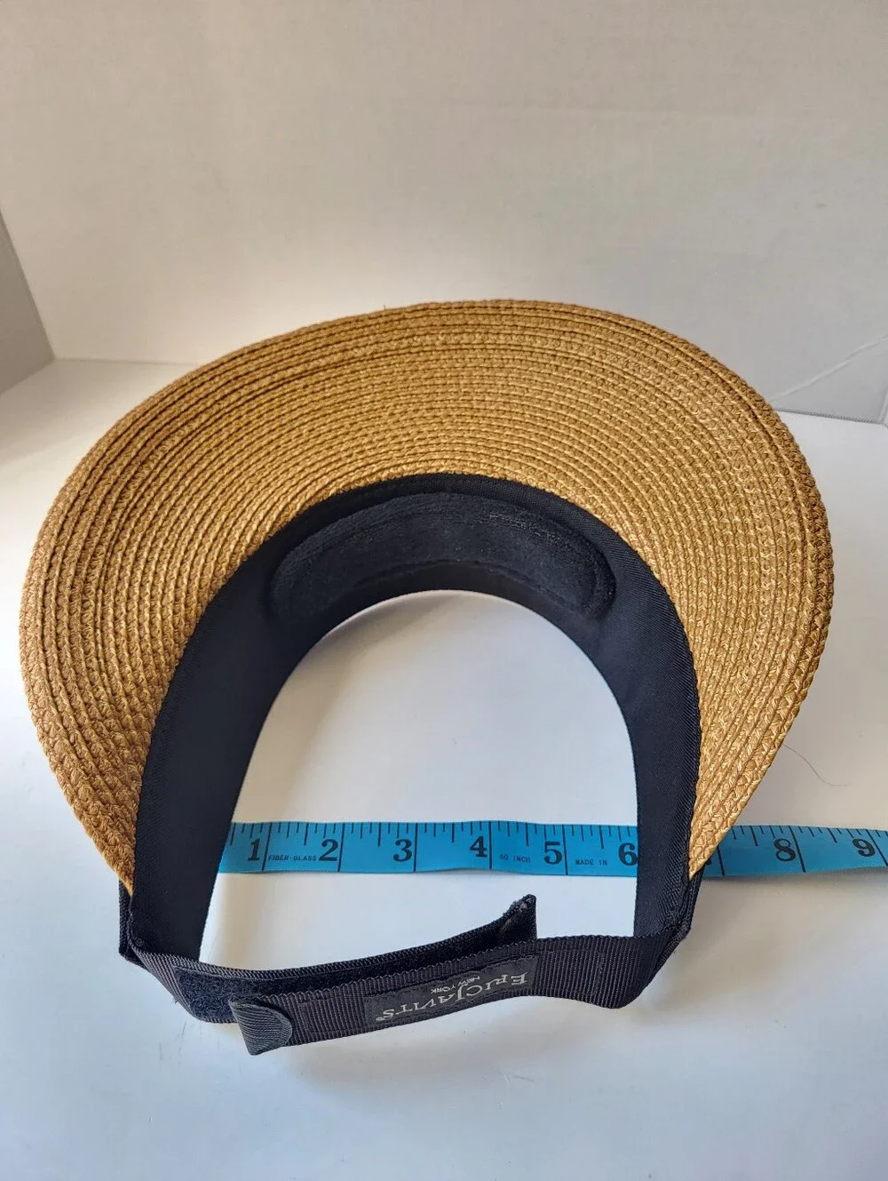 Eric Javits Champ Visor Squishee Straw Sun Visor Hat UPF 50+ Adjustable OS - Picture 11 of 13